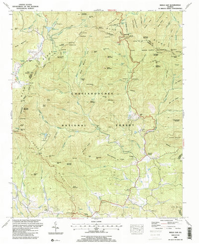 United States Geological Survey Neels Gap, GA (1988, 24000-Scale) digital map