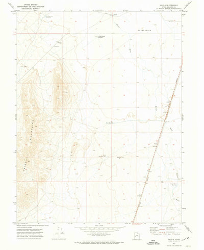 United States Geological Survey Neels, UT (1971, 24000-Scale) digital map