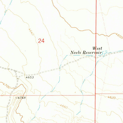United States Geological Survey Neels, UT (1971, 24000-Scale) digital map