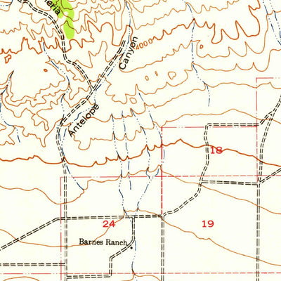 United States Geological Survey Neenach, CA (1943, 62500-Scale) digital map