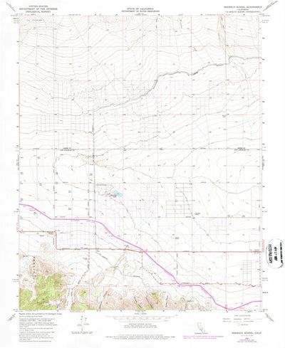United States Geological Survey Neenach School, CA (1965, 24000-Scale) digital map