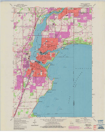 United States Geological Survey Neenah, WI (1955, 24000-Scale) digital map