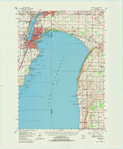 United States Geological Survey Neenah, WI (1955, 62500-Scale) digital map