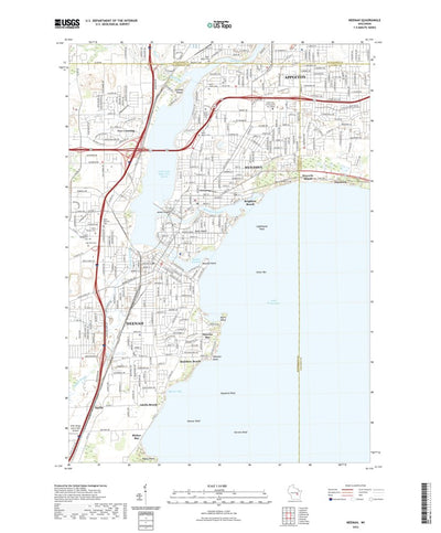 United States Geological Survey Neenah, WI (2022, 24000-Scale) digital map