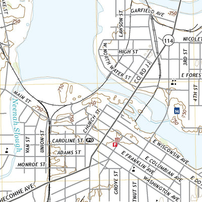 United States Geological Survey Neenah, WI (2022, 24000-Scale) digital map