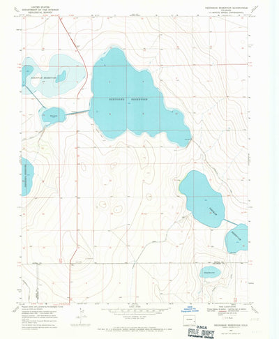 United States Geological Survey Neenoshe Reservoir, CO (1967, 24000-Scale) digital map