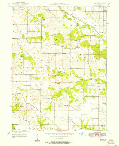 United States Geological Survey Neeper, MO (1950, 24000-Scale) digital map