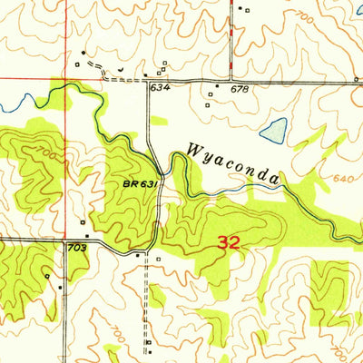 United States Geological Survey Neeper, MO (1950, 24000-Scale) digital map
