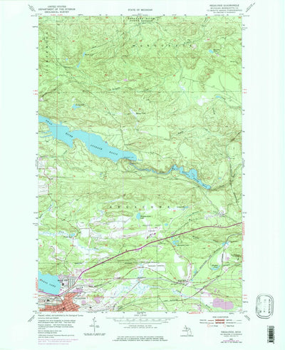 United States Geological Survey Negaunee, MI (1953, 24000-Scale) digital map