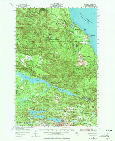 United States Geological Survey Negaunee, MI (1954, 62500-Scale) digital map