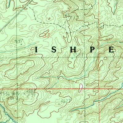 United States Geological Survey Negaunee NW, MI (1996, 24000-Scale) digital map