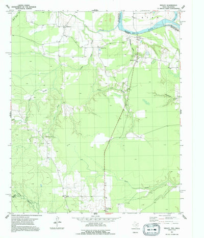United States Geological Survey Negley, TX-OK (1951, 24000-Scale) digital map
