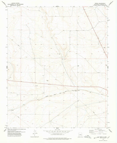United States Geological Survey Negra, NM (1978, 24000-Scale) digital map