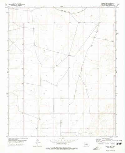 United States Geological Survey Negra SW, NM (1978, 24000-Scale) digital map