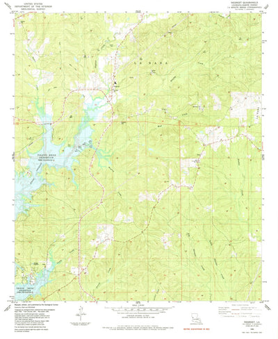 United States Geological Survey Negreet, LA (1985, 24000-Scale) digital map