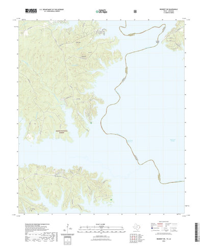 United States Geological Survey Negreet SW, TX (2022, 24000-Scale) digital map