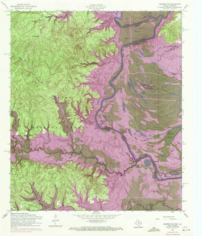 United States Geological Survey Negreet SW, TX-LA (1954, 24000-Scale) digital map
