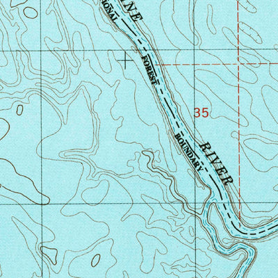 United States Geological Survey Negreet SW, TX-LA (1985, 24000-Scale) digital map