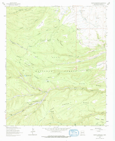 United States Geological Survey Negrito Mountain, NM (1963, 24000-Scale) digital map