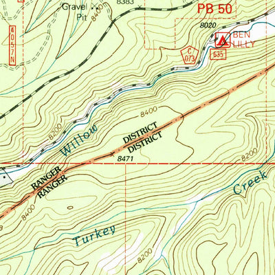 United States Geological Survey Negrito Mountain, NM (1999, 24000-Scale) digital map