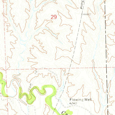 United States Geological Survey Negro Butte, WY (1972, 24000-Scale) digital map