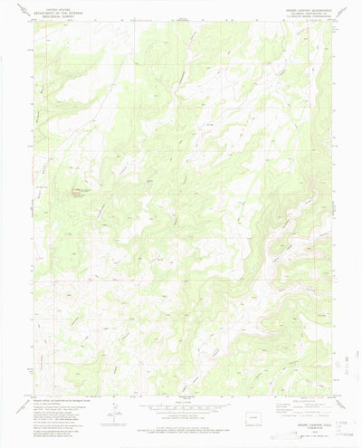 United States Geological Survey Negro Canyon, CO (1979, 24000-Scale) digital map