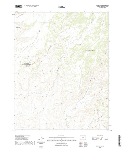 United States Geological Survey Negro Canyon, CO (2022, 24000-Scale) digital map
