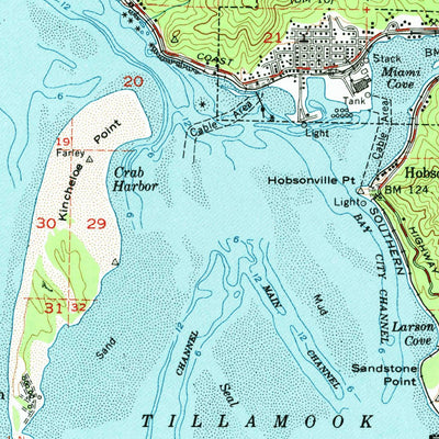 United States Geological Survey Nehalem, OR (1955, 62500-Scale) digital map
