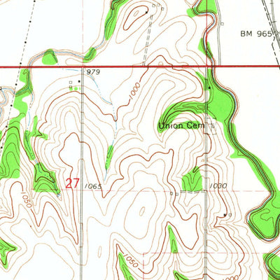 United States Geological Survey Nehawka, NE-IA (1966, 24000-Scale) digital map