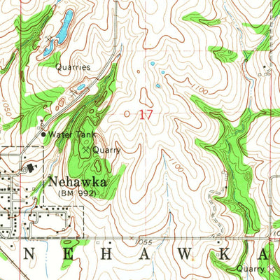 United States Geological Survey Nehawka, NE-IA (1966, 24000-Scale) digital map