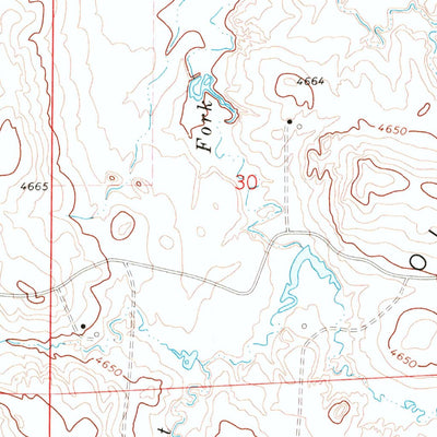 United States Geological Survey Neil Butte, WY (1972, 24000-Scale) digital map