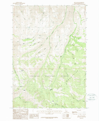 United States Geological Survey Neil Gulch, ID (1987, 24000-Scale) digital map