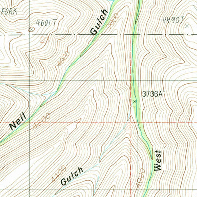 United States Geological Survey Neil Gulch, ID (1987, 24000-Scale) digital map
