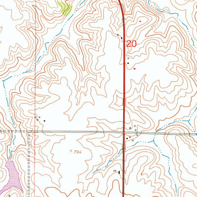 United States Geological Survey Nekoma, IL (1953, 24000-Scale) digital map