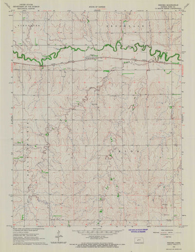 United States Geological Survey Nekoma, KS (1966, 24000-Scale) digital map