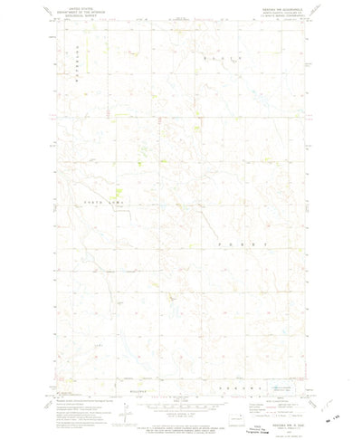 United States Geological Survey Nekoma NW, ND (1972, 24000-Scale) digital map