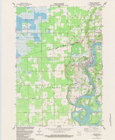 United States Geological Survey Nekoosa, WI (1984, 24000-Scale) digital map