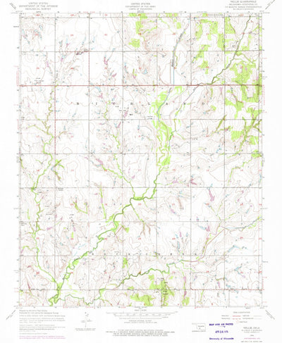 United States Geological Survey Nellie, OK (1956, 24000-Scale) digital map