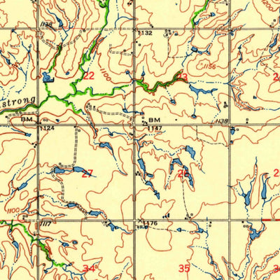 United States Geological Survey Nellie, OK (1956, 62500-Scale) digital map
