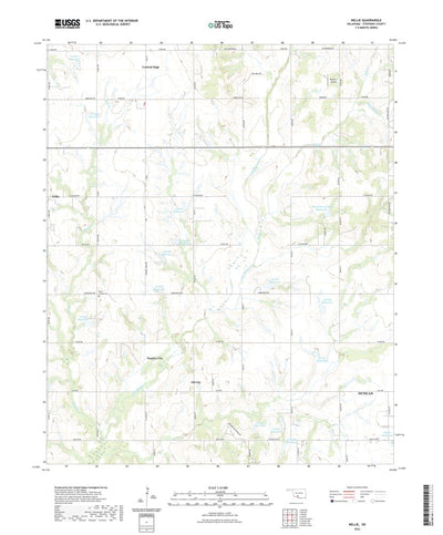 United States Geological Survey Nellie, OK (2022, 24000-Scale) digital map