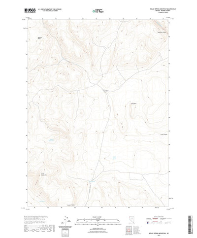 United States Geological Survey Nellie Spring Mountain, NV (2021, 24000-Scale) digital map
