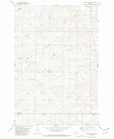 United States Geological Survey Nelson Butte, MT (1981, 24000-Scale) digital map