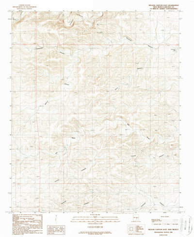 United States Geological Survey Nelson Canyon East, NM (1988, 24000-Scale) digital map