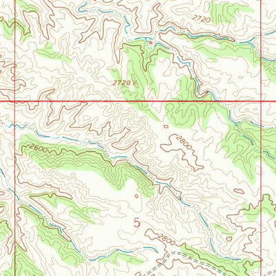 United States Geological Survey Nelson Coulee, MT (1967, 24000-Scale) digital map