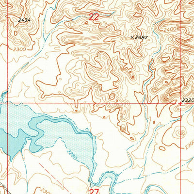 United States Geological Survey Nelson Creek Bay, MT (1973, 24000-Scale) digital map