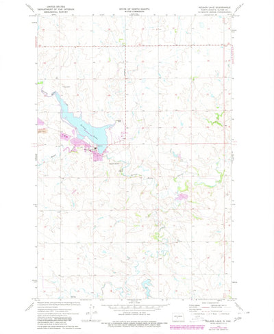 United States Geological Survey Nelson Lake, ND (1972, 24000-Scale) digital map