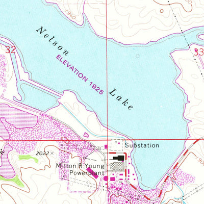 United States Geological Survey Nelson Lake, ND (1972, 24000-Scale) digital map