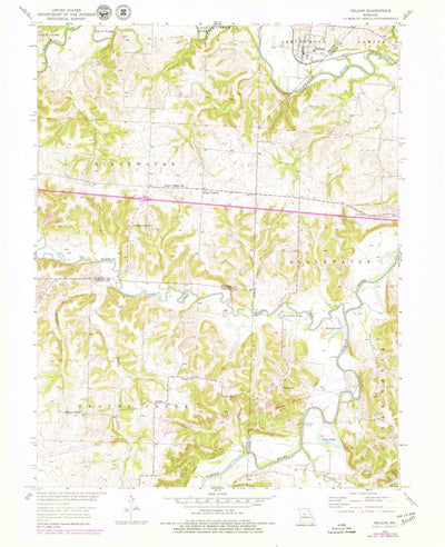 United States Geological Survey Nelson, MO (1953, 24000-Scale) digital map
