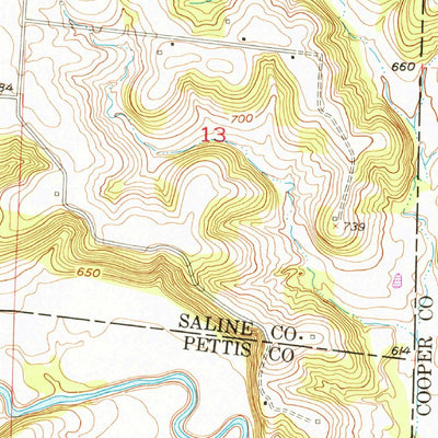 United States Geological Survey Nelson, MO (1953, 24000-Scale) digital map
