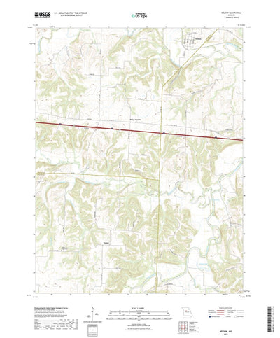United States Geological Survey Nelson, MO (2021, 24000-Scale) digital map